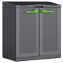 KETER Sistema de reciclaje Split Basic 110L 68x39x85cm gris oscuro/negro
