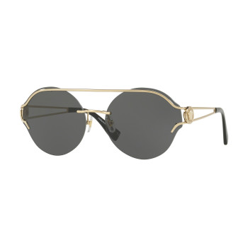 Versace Gafas de sol de mujer VE21841252876 Pilot Oro pálido Gris degradado 61mm