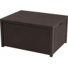 KETER mesa de jardín/caja de almacenamiento Arica marrón