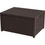KETER mesa de jardín/caja de almacenamiento Arica marrón