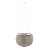 KETER maceta Cozy S con set de suspensión beige