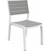 KETER Silla de jardín Harmony blanco/gris claro