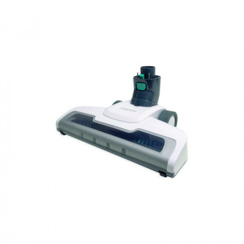 LEIFHEIT RotaroPowerVac 2en1 aspirador escoba de batería 16V con unidad de mano, iluminación LED, blanco/gris