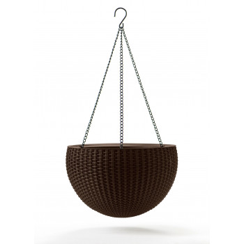 KETER Jardinera Esfera Colgante marrón