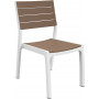KETER Silla de jardín Harmony blanco/beige