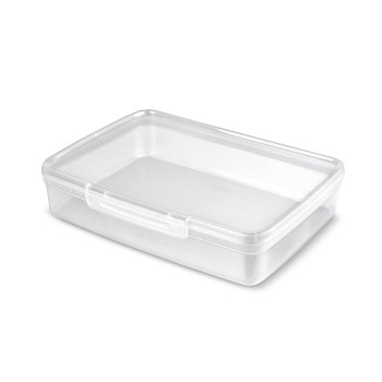 CURVER caja de almacenamiento rectangular 4,4L Snap Box transparente