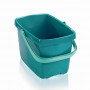 Cubo Picobello 12 L con prensa de palanca integrada, verde/blanco LEIFHEIT