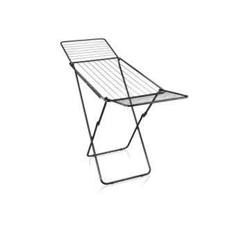 LEIFHEIT Tendedero Classic 200 Easy Black | 20m de tendedero | Tendedero plegable con alas