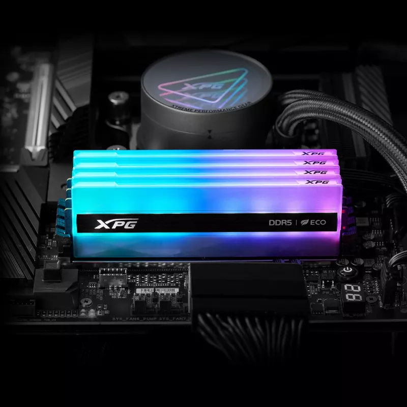DIMM 32 GB DDR5-6400 (2x 16 GB) Dual-Kit, memoria RAM plateada, AX5U6400C3216G-DCLANRSG, Lancer Neon RGB, INTEL XMP, AMD EXPO