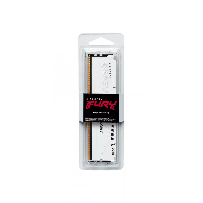 Kingston Technology FURY Beast 32GB 5600MT/s DDR5 CL40 DIMM blanco XMP