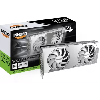 Tarjeta gráfica INNO3D GeForce RTX 5070 TWIN X2 OC White 12GB GDDR7