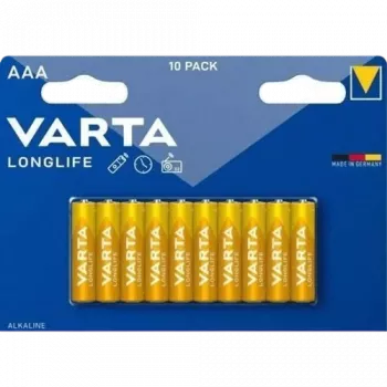 Pilas alcalinas AAA Varta LONGLIFE Power — pack de 10 (modelo 4903121761)