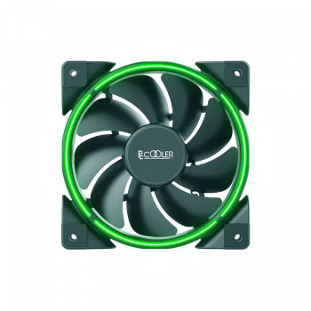 Ventilador de carcasa de 120 mm PCCOOLER CORONA verde, 1000–1800 rpm, 120 mm