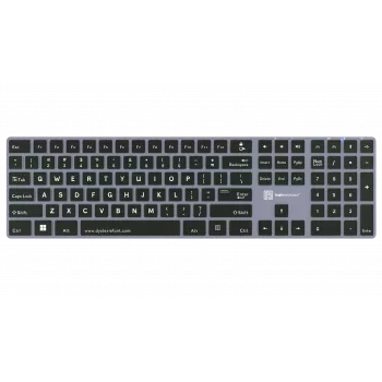 Teclado LogicKeyboard ALBA UK Mac — distribución para dislexia LKB-DYSLEX-CWMU-UK, teclas Mac UK ISO