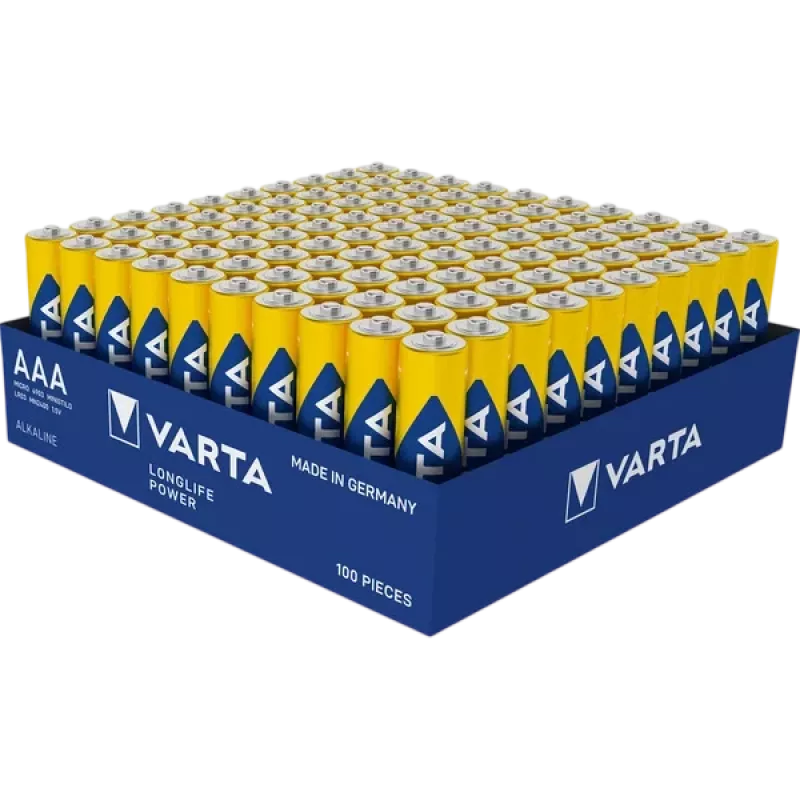 Pila Varta Longlife Power LR03 (AAA, Micro) 100 uds. – Pilas alcalinas