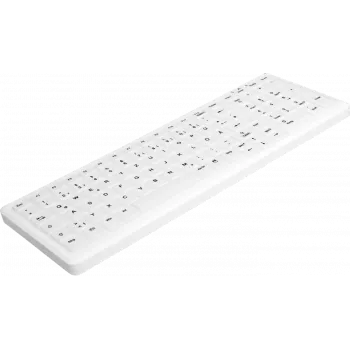 Teclado Contour Design Active Key AK-C4110 médico RF inalámbrico QWERTZ alemán blanco