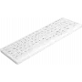 Teclado Active Key AK-4100 USB QWERTY inglés blanco mini cableado 82 teclas