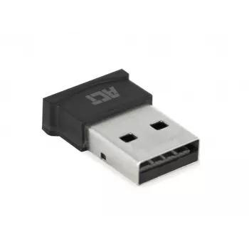Adaptador Bluetooth USB ACT, inalámbrico, USB, Bluetooth, 3 Mbit/s, negro