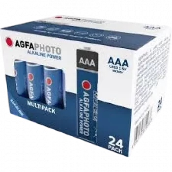 Pila AgfaPhoto Power LR03 Micro (AAA) alcalina de manganeso 1,5 V 24 unidades (110-819938)