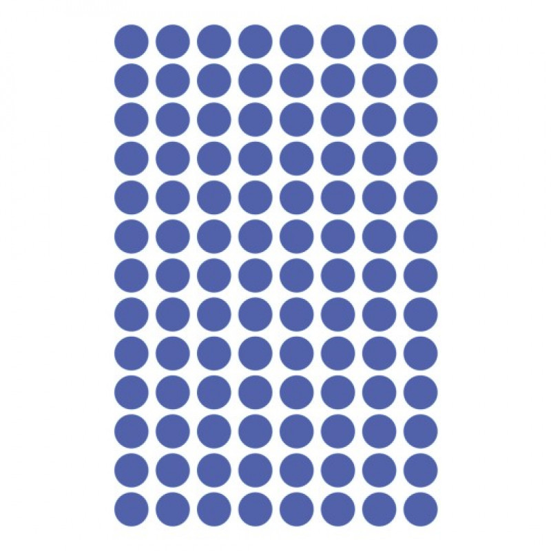 Avery Zweckform 3591 - puntos de marcado despegables, Ø 8 mm, azul, 416 uds.
