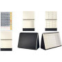 SIGEL Conceptum C2481 Calendario mensual de sobremesa 2024, negro, 144 páginas
