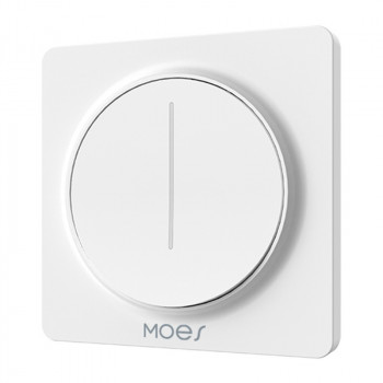 MOES ZS-SY-EUD Regulador de pared Zigbee con control táctil, blanco, requiere neutro