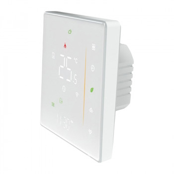 MOES WHT-006-GB-WH Termostato Wi-Fi para suelo radiante eléctrico, 16 A, blanco