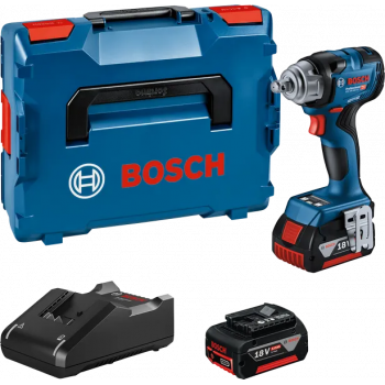 Bosch GDS 18V-330 HC set de llave de impacto 06019L5003, 2 × 5,0 Ah, GAL 18V-40, L-BOXX