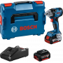 Bosch GDS 18V-330 HC set de llave de impacto 06019L5003, 2 × 5,0 Ah, GAL 18V-40, L-BOXX