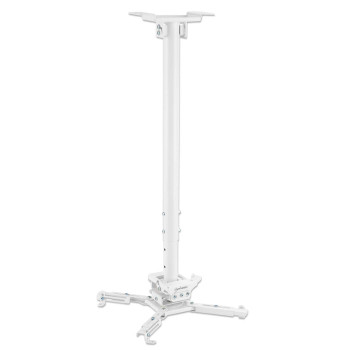 Manhattan 462686 soporte de techo para proyector, 35 kg, 745–1145 mm, blanco